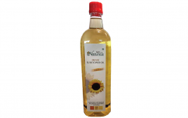 Farm Naturelle Organic Sunflower Oil   Plastic Bottle  915 millilitre